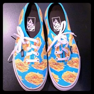 Vans.  French fries pattern.  Never worn